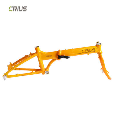 Cadre de vélo pliable en alliage d'aluminium de 20 pouces avec mode de traitement de surface brillante Convient