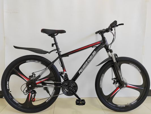VTT 26 pouces pas cher, 21 vitesses Vélo de montagne 26 pouces robuste Jante monobloc VTT 21 vitesses avec roue monobloc commande en gros